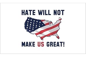 FOXCUP CNW Studio Hate Will Not Make Us Great Decal Vinyl Bumper Sticker 5"