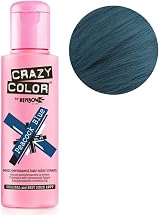 Crazy Color Peacock Blue 45 Semi-Permanent Hair Dye 100ml Vegan PETA Approved