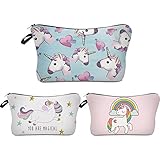 Unicorn Makeup Bag,Deanfun 3pcs/set Super Funny 3D Printing women cosmetic bag Multifuncition Pencil Holder (HZBTZ4)