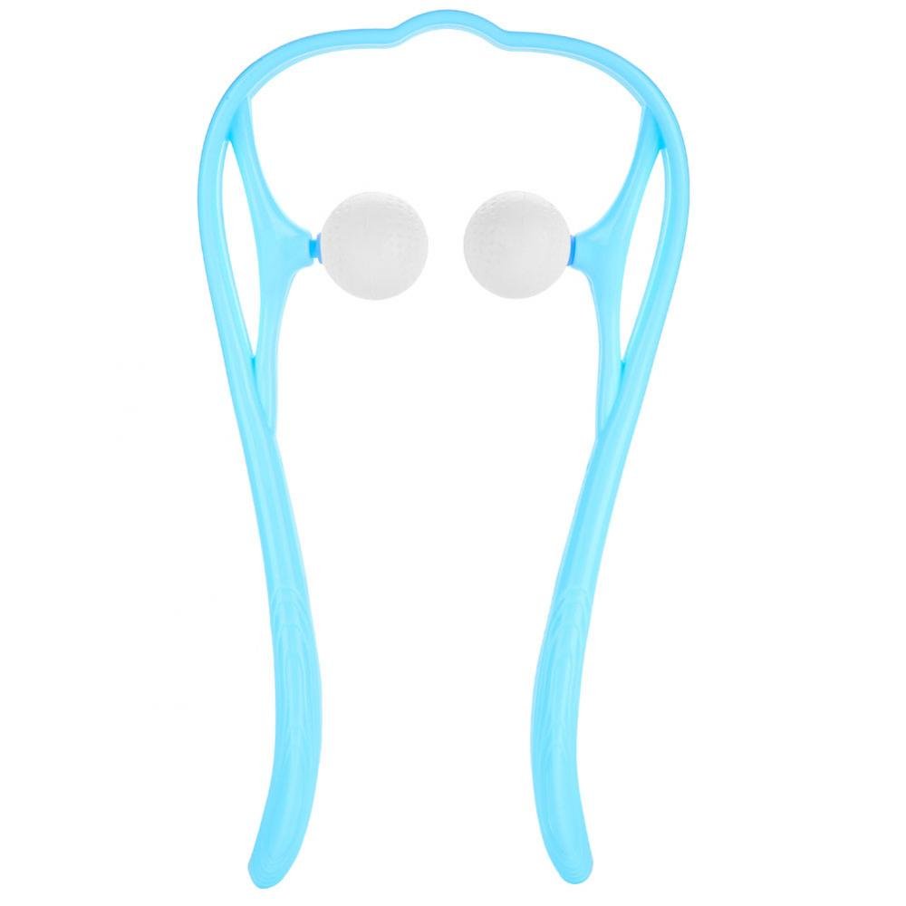 Manual Neck Massager with Shiatsu Roller Balls, Deep Tissue Muscle Relaxation Tool for Neck and Shoulder Pain Relief, Dual Trigger Point Therapy for Upper Back and Shoulders