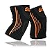 dimok Athletic Knee Brace Compression Sleeve Leg Support for Lifting Running Sport Men Women - Joint Pain Arthritis Meniscus Tear & Fast Recovery (2 Pack, L)
