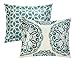 Chic Home Green Reversible Bed in a Bag Duvet Cover Set, Full/Queen Size (3 Piece), Ibiza - Medallion Boho Pattern Microfiber Bedding with Geometric Printed Backing - Duvet & Pillow Shams