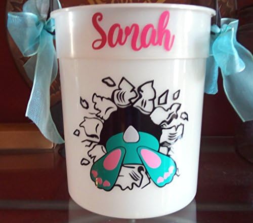 Cute Bunny with Bottom &amp; Feet Jumping into Laptops Windows Yeti RTIC Ozark Coolers Tumblers or Cups