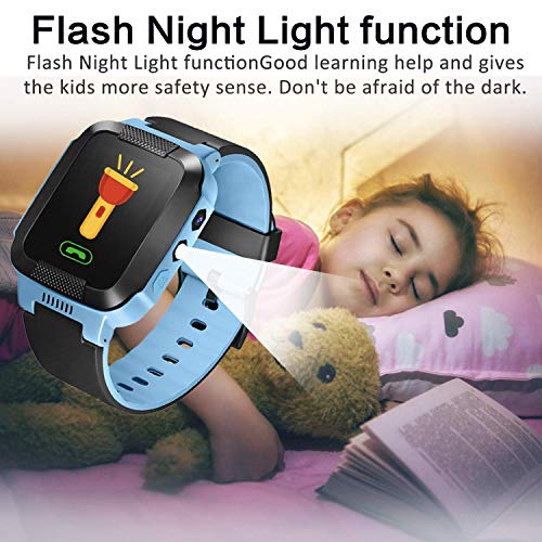 Kids Phone Watch Best GPS Tracker 3-12 Year Old Boys Girls Touchscreen Kids Smart Watch Children's Sports Smart Wrist With SIM Card Digital Camera Electronic Back to School Birthday Gift Learning Toy