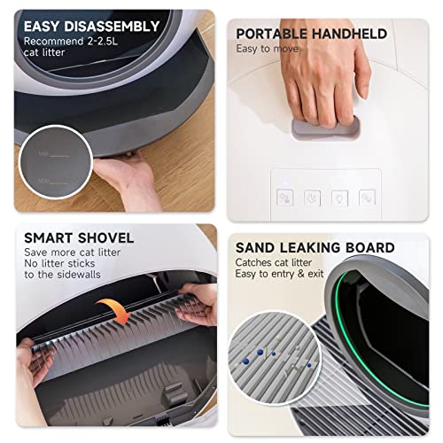 ELS PET SelfCleaning Cat Litter Box, No Scooping Automatic Cat Litter