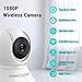 WiFi Camera, 1080P Security Camera System Wireless 2.4Ghz Home PTZ Pan/Tilt/Zoom Cam with 2 Way Audio Night Vision, Auto-Cruise, Motion Tracker, Activity Alert, Pet Camera iOS/Android/Windows