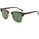 KALIYADI Polarized Sunglasses for Men and Women Semi-Rimless Frame Driving Sun glasses UV Blocking