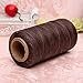 KINGSO 284 Yards Leather Sewing Waxed Thread DIY Craft Light Brown