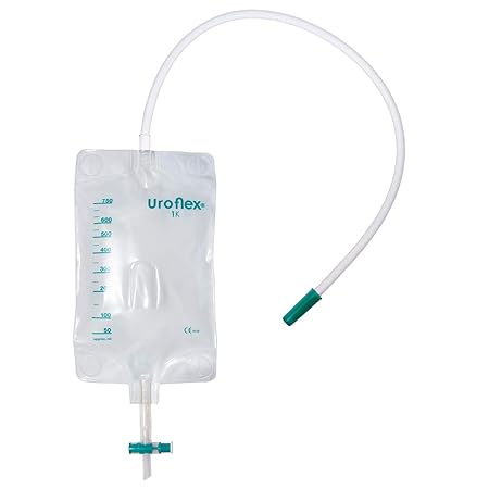 Uroflex® 1K Urin-Beinbeutel, steril, 10 Stück, 750 ml, 50 cm Schlauchlänge, 1 Kammer (10)