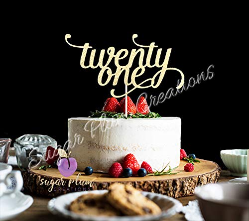 Twenty One Cake Topper