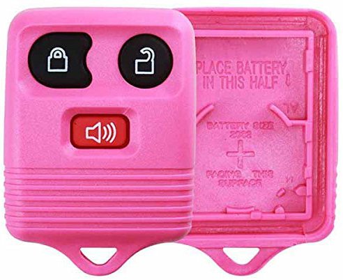 KeylessOption Just the Case Keyless Entry Remote Key Fob Shell Replacement - Pink