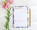 Daily Planner Notepad with Sticky Note Backing by Julianne & Co - All-in-One Undated to-Do, Schedule & Priority List Planning Pad - Portable Tear-Off Sheet Design - Small Size A5 (3 Pack)