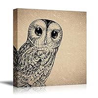 Canvas Wall Art Birds, Flowers, Owls, Butterflies Canvas Prints Home Artwork Decoration for Living Room, Bedroom - 12x12 inches
