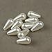 Linsoir Beads White Plastic Faux Pearl Teardrop Imitation Pearl Beads DIY Jewelry Supplier 8X15mm Pack of 100