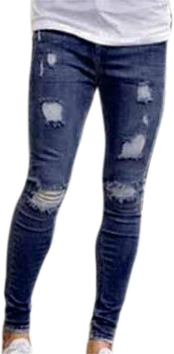 Damen Jeans Slim Zerrissene Denim Stretch Skinny Hosen Jeans Mädchen