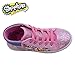 Shopkins Girls Printed Canvas Sneaker Pink/Blue Denim 11
