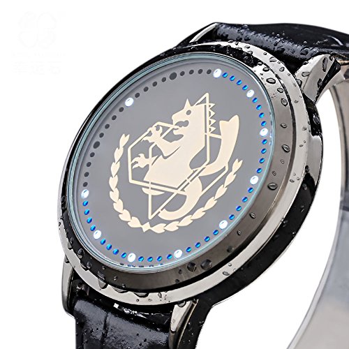 Full metal Alchemist Watch Luxury Touch Screen Led Waterproof Anime Watch