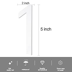 5 Inch Adhesive Numbers,White house Numbers for