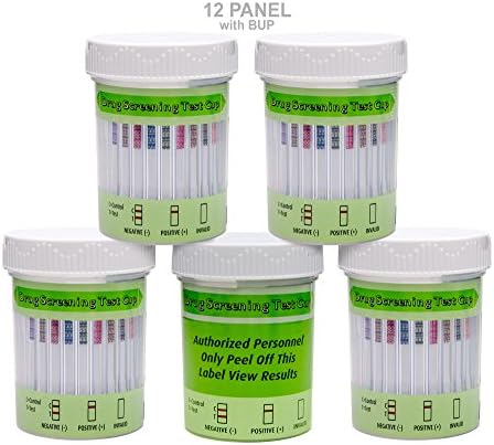 10 Pack UCP Biosciences 12 Panel Drug Test Cup with BUP - Testing Instantly for 12 Different Drugs (THC), (COC), (MDMA), (OXY), (OPI300), (MET), (AMP), (MTD), (BZO), (BAR), (PCP), (BUP) #UCP-12-BUP
