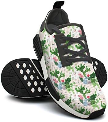 Dutte Lisa Women's Hawaiian Cactus Casual Sneaker Breathable Mesh Flat Running Shoes