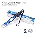Ticoze Fish Gripper, Portable Fish Lip Gripper, Made from Rust-Proof Aluminum Alloy and TPR Handle, Blue