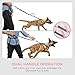 TaoTronics Retractable Dog Leash with Dual Bungees for Double Protection, Hands Free Dog Leash for Running, Walking, Hiking & Biking, Dual Handles for Better Controlling, for up to 150 lbs Large Dogs