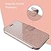 iPhone 8 Plus Leather Wallet Case with Credit Cards Slot and Metal Magnetic, TAKEN DIRECT Apple iPhone 7 Plus Flip Cover, Vintage and Fashion, Durable and Shockproof Holster, 5.5 Inch (Rose Gold)