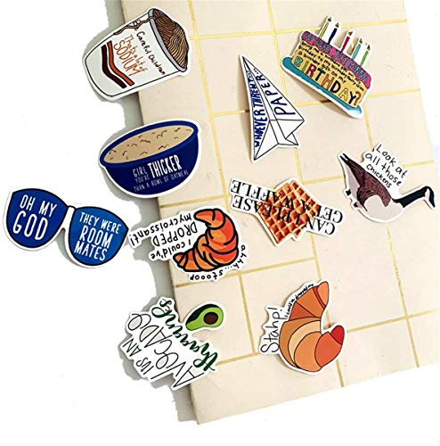 100pcs Fresh Vine Stickers with Trend Funny Humor Words, Vinyl Meme Sticker and Decal Pack for Hydro Flasks Water Bottles Laptop Computer Phones MacBook (Vine Stickers)