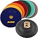 DAMO Diamond Polishing Pads 4 inch Dry Set of 7 + Back Holder for Marble Granite Concrete Countertop Floor