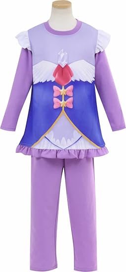 Amazon 魔法使いプリキュア キッズ キュアマジカル なりきり変身パジャマ上下セット 1cm ラベンダー パジャマ 通販