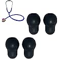 Javinhau Ear Pieces Replacement stethoscope Ear Tips Replacement - Compatible with MDF Stethoscope Ear Pieces,Classic 3,Cardiology 3 &Cardiology 4,Classic III, Cardiology III & IV & for Littman(Black)