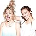Lux to The Moon Back BFF Star Crescent Celestial Valentine Heart Best Friends Forever Necklace Set (2pc)