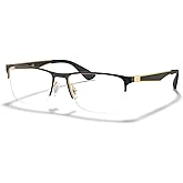 Ray-Ban RX6335 Rectangle Eyeglasses for Men for Women +BUNDLE with ACCESSORY EYEWEAR KIT