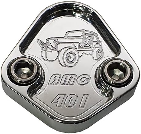 JACER Enterprises F049-JS38 - Jeep AMC 401 Fuel Pump Block Off with Bolts