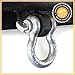 Red Hound Auto 2 Shackles 3/4 Inches Galvanized D Ring Marine Anchor Bow with Screw Pin 4.5 Ton