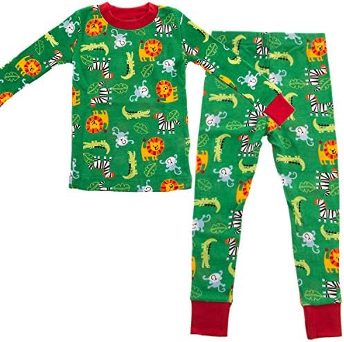 Agabang 2-piece organic cotton pajamas boys 3T jungle story