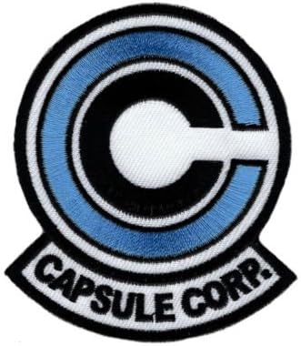 Dragonball Z Capsule Corp Embroidered iron on 3.0 inch iron on Patch (DRB1) for Accessories - Bags/Purses, Apparel - Coat/Jacket, Apparel - Jeans/Pants, Children, Crafts