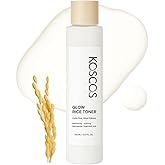 KOSCOS Glow Rice Toner, Milky Rice Water + 5-Layer Hyaluronic Acid Complex + Niacinamide, Korean Skin Care Moisturizing & Soothing Toner for Glowing Skin, 150ml / 5.07 fl.oz