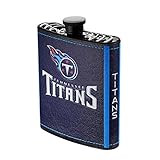Pro Specialties Group NFL Tennessee Titans Plastic Hip Flask, 7-Ounce