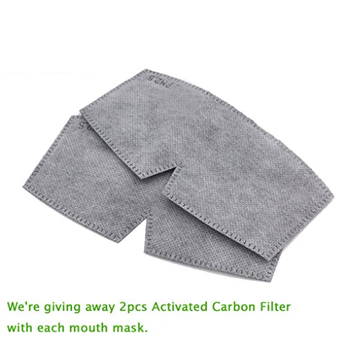 Activated Carbon Filter Anti Dust Face Mouth Mask, WITERY Warm Anti Dust Mask Anti-fog Mask Antibacterial Adjustable Earloop Mouth Mask Face Masks for Men Women - Thumbnail 6