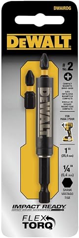 DEWALT DWAIRDG IR Drive Guide with 2 Impact Ready FlexTorq PH2 Bits view 4