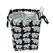 Mziart Cute Reusable Cotton Lunch Bag Insulated Lunch Tote Soft Bento Cooler Bag (Polar Bear)