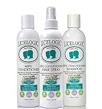 LiceLogic Natural Lice Repel Kit - 3 Product Kit Includes Shampoo, Conditioner, and Lice Repellant Spray (Rosemary Mint)