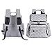 Large Diaper Bag Backpack | Stylish and Multifunction Design with Insulated Pockets, Changing Pad, and Stroller Straps | Neutral Grey for Women and Men - by Eloni Baby