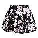 Ninimour- Sexy Retro Vintage Digital Print Skater Skirt (Cherry Blossom)