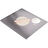 Stainless Steel Cutting Board for Kitchen - 304 Stainless Steel Chopping Boards for Baking, Double-Sided Use for Raw & Cooked Food - Ideal for Homemade Pasta, Pizza & Bread Making (15.7×23.6×0.06")