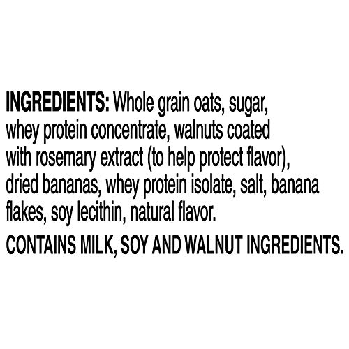 Quaker, Protein Instant Oatmeal, Banana Nut, 12.9 Oz, 6 Count (Pack of 1) Pricepulse