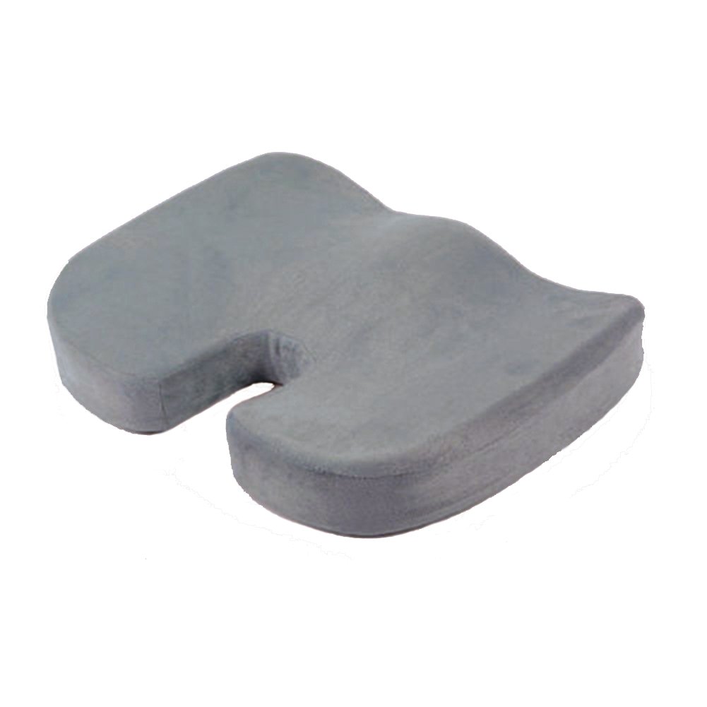 HomDSim Coccyx Orthopedic Memory Foam Seat Cushion for Chair Car Office Home Bottom Seats Massage Cushion (Gray)