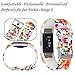 Fitbit Charge 2 Bands Classic New Fashion Sports Smart Watch Replacement Accessory Wristband (Flower-03)