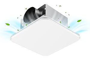Zomagas Bathroom Exhaust Fan, 110 CFM 1.0 Sone Quiet Bathroom Fan, Ceiling Mount Ventilation Fan for Home/Office/Hotel, 26W E